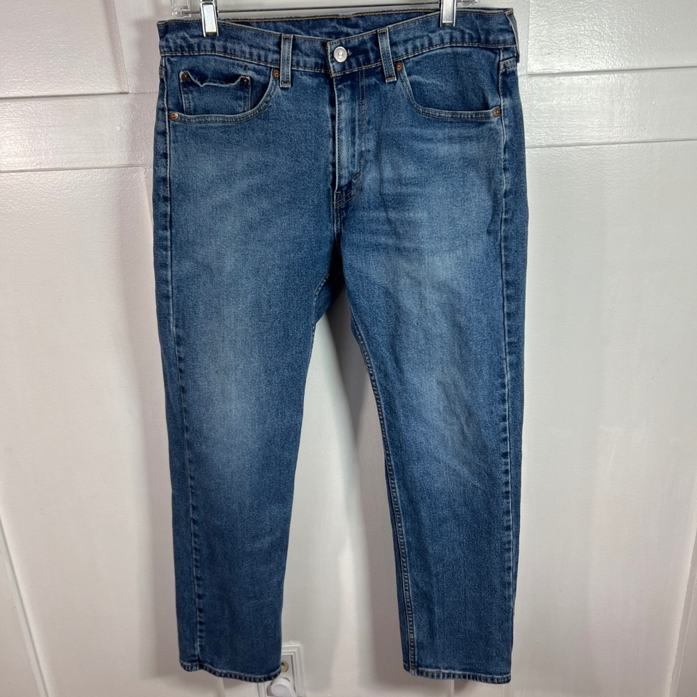 Levi Strauss Co 505 Mens Jeans W32 L30‎ Regular Fit Blue Denim Button Fly
